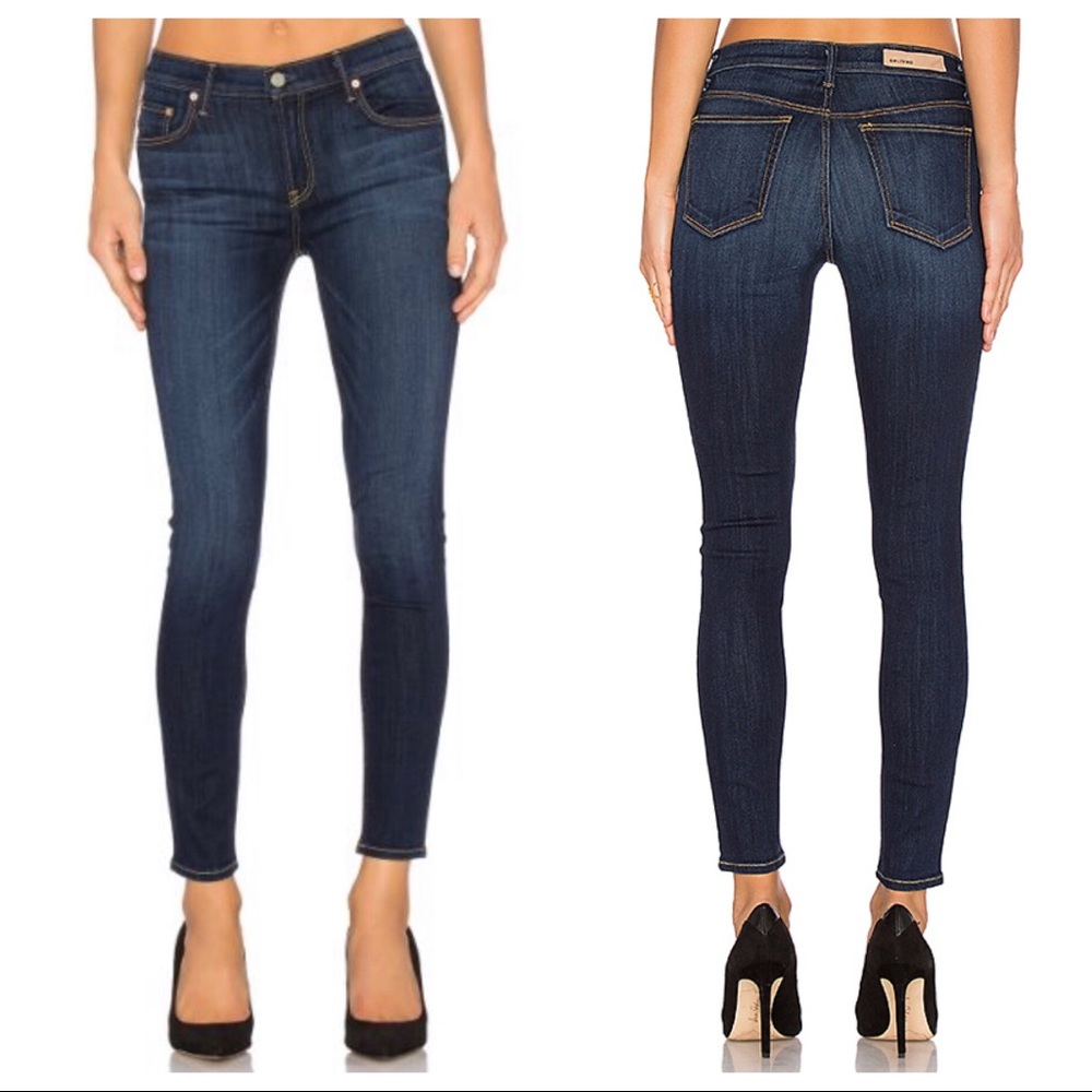 🥂SOLD GRLFRND Candice Dark Wash Skinny Jeans - Picture 2 of 8